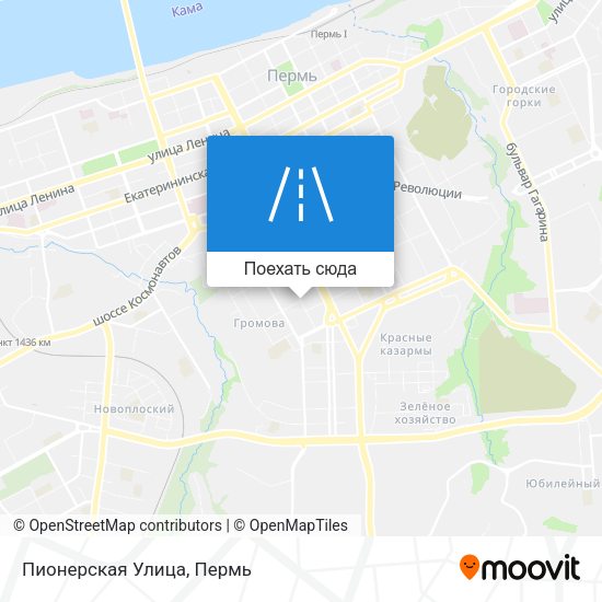 Карта Пионерская Улица