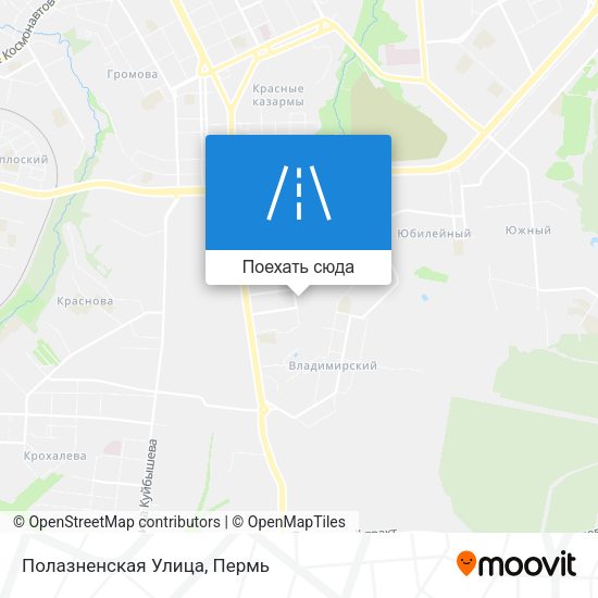 Карта Полазненская Улица