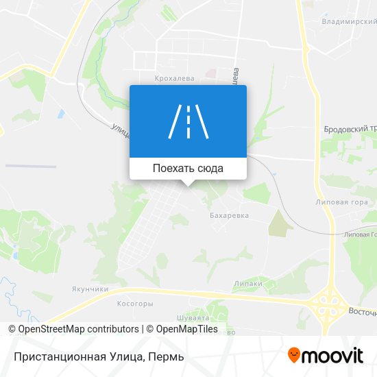 Карта Пристанционная Улица