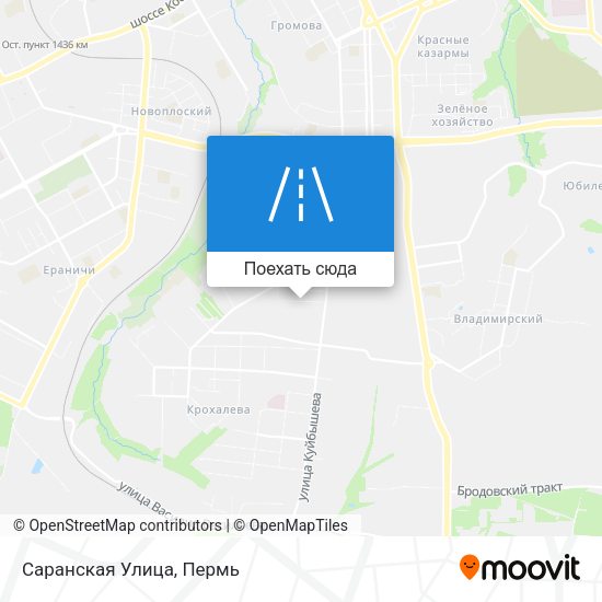 Карта Саранская Улица