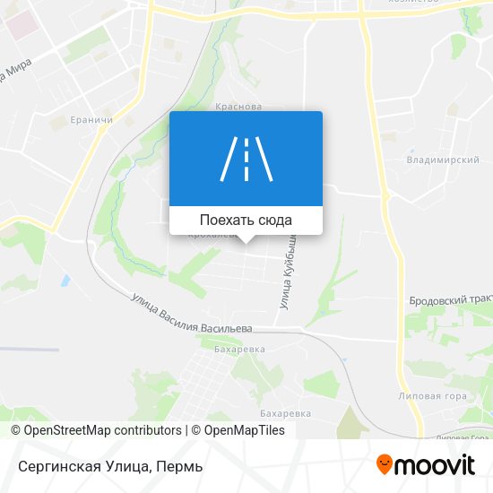 Карта Сергинская Улица