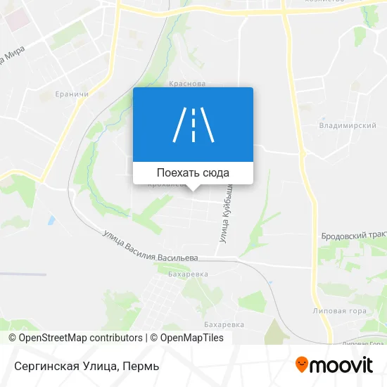 Карта Сергинская Улица