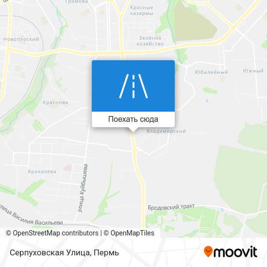 Карта Серпуховская Улица