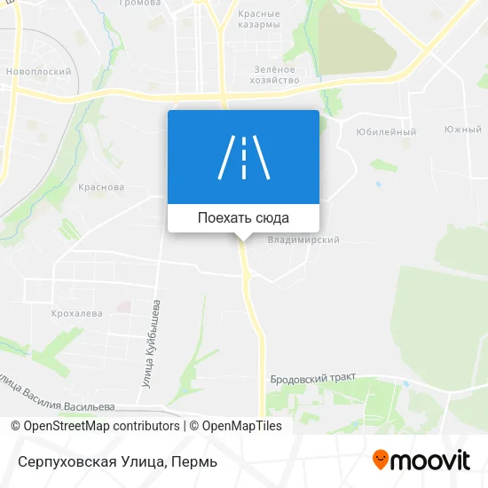Карта Серпуховская Улица