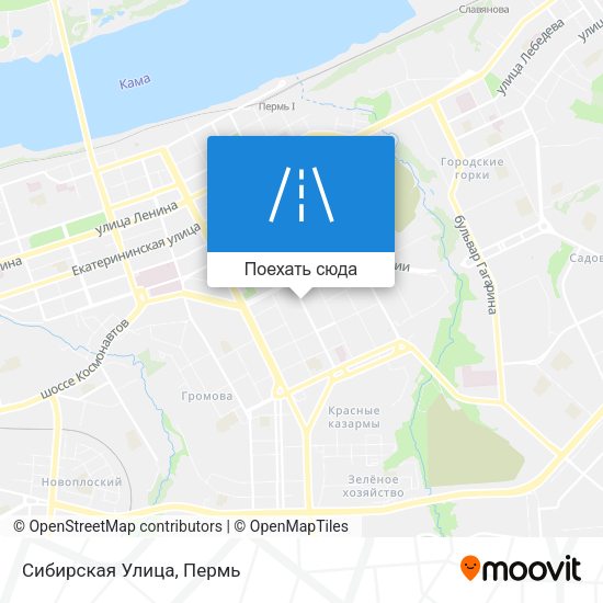 Карта Сибирская Улица