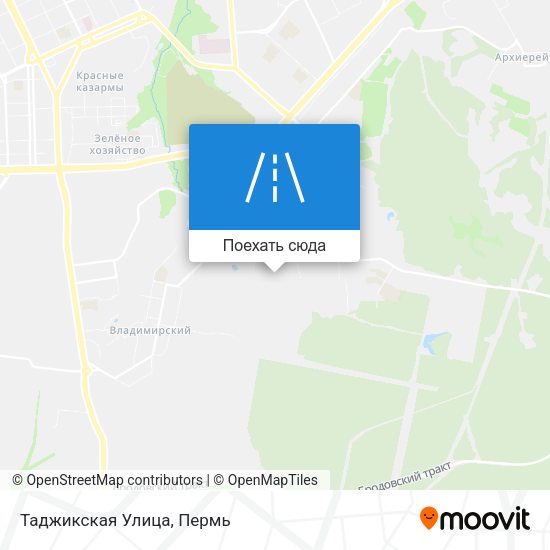 Карта Таджикская Улица