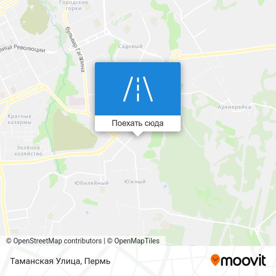Карта Таманская Улица