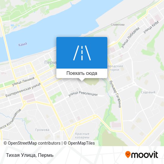 Карта Тихая Улица