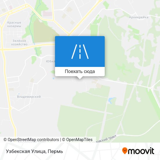 Карта Узбекская Улица