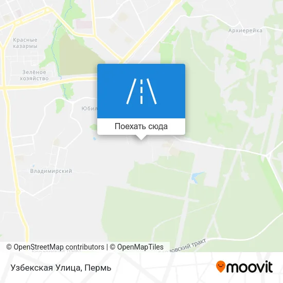 Карта Узбекская Улица