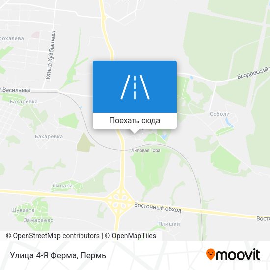 Карта Улица 4-Я Ферма