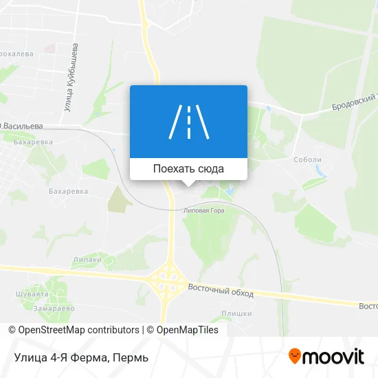 Карта Улица 4-Я Ферма
