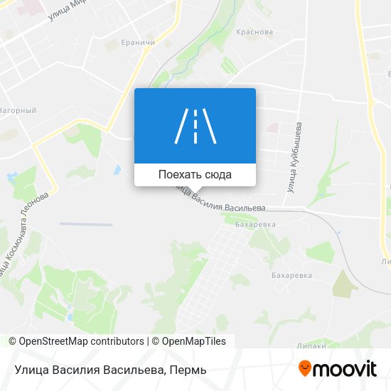 Карта Улица Василия Васильева
