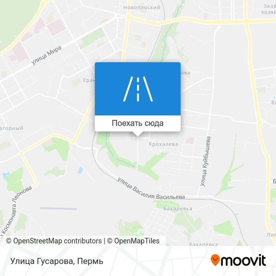 Карта Улица Гусарова