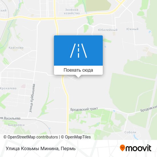Карта Улица Козьмы Минина