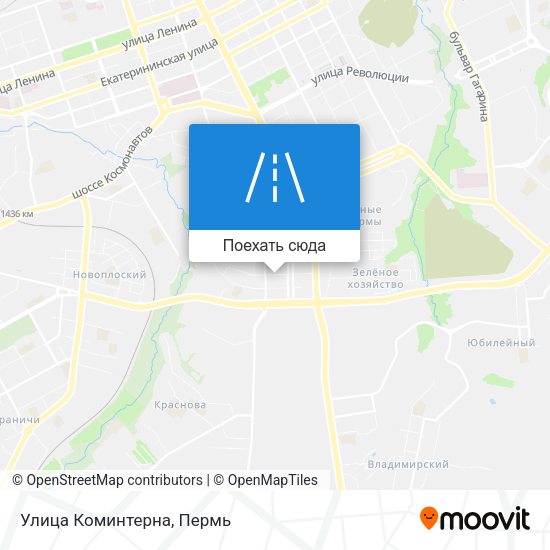 Карта Улица Коминтерна