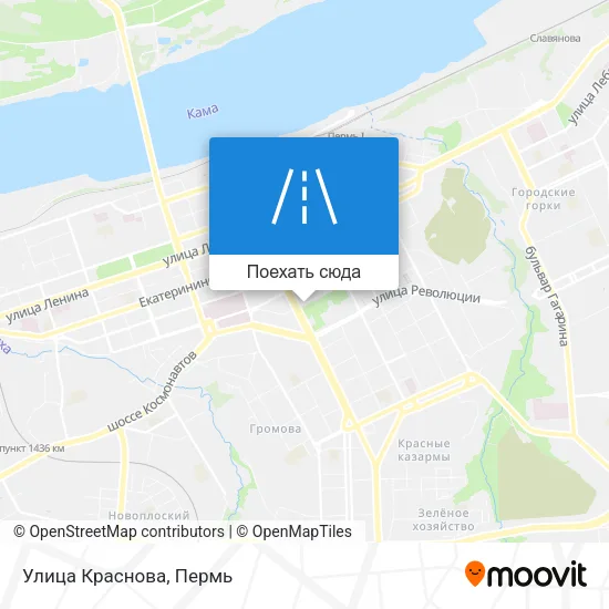 Карта Улица Краснова