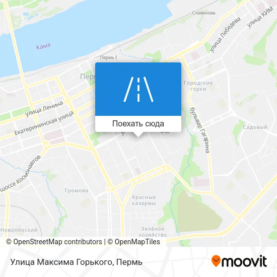 Карта Улица Максима Горького
