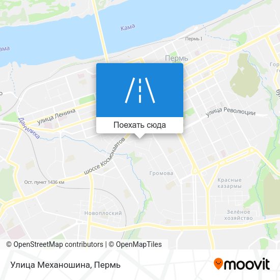 Карта Улица Механошина