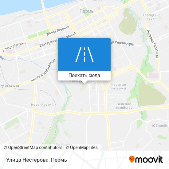 Карта Улица Нестерова