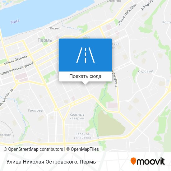 Карта Улица Николая Островского