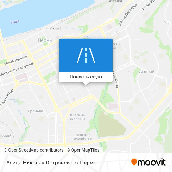 Карта Улица Николая Островского