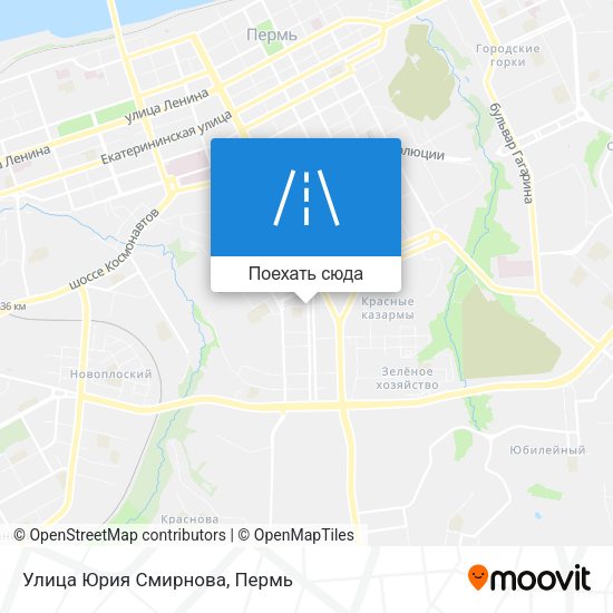 Карта Улица Юрия Смирнова