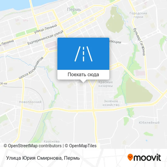 Карта Улица Юрия Смирнова