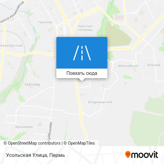 Карта Усольская Улица