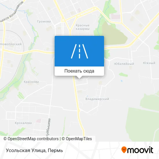 Карта Усольская Улица