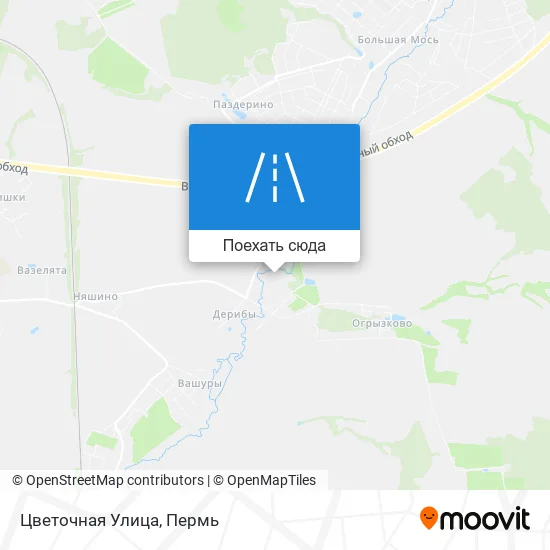 Карта Цветочная Улица