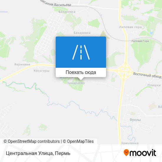 Карта Центральная Улица