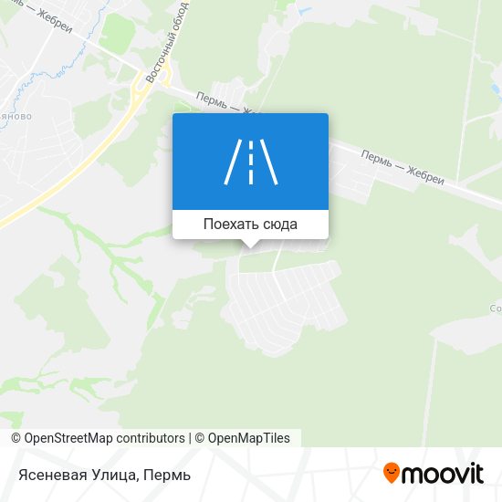 Карта Ясеневая Улица