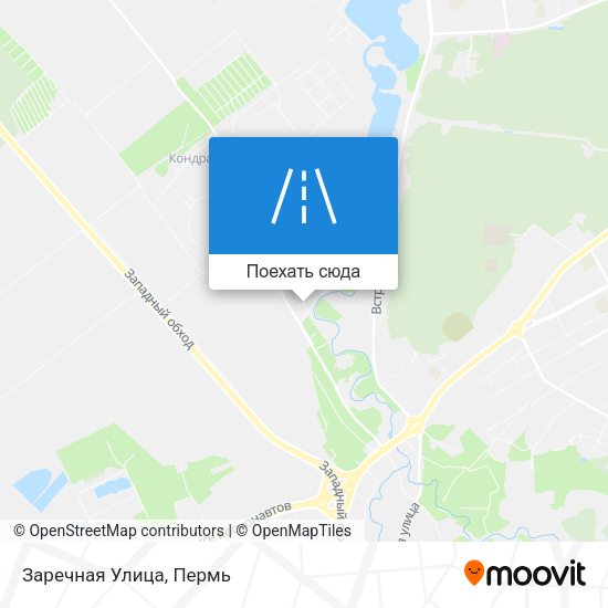 Карта Заречная Улица