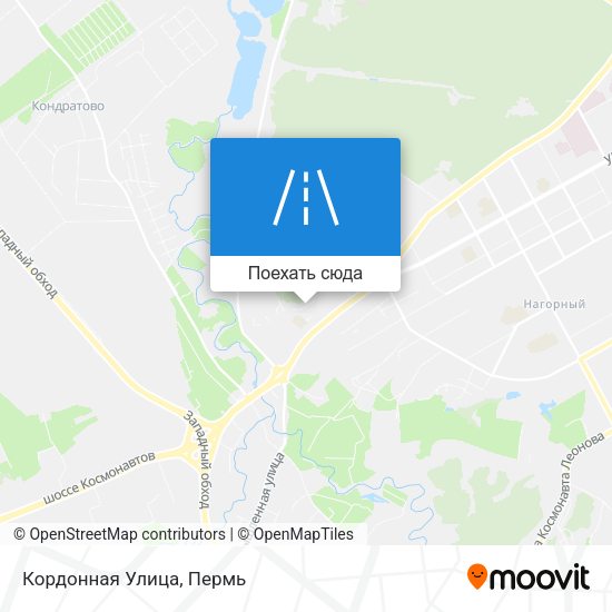 Карта Кордонная Улица