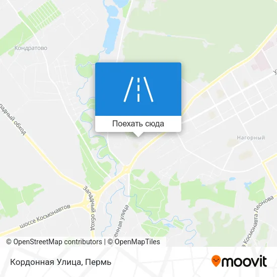 Карта Кордонная Улица