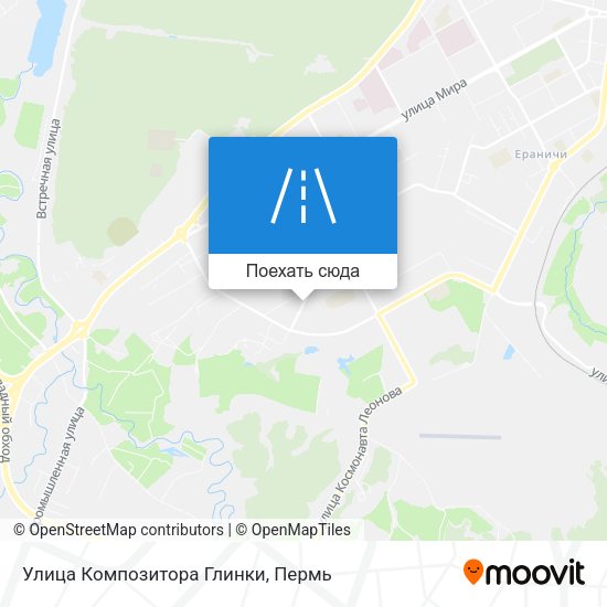 Карта Улица Композитора Глинки