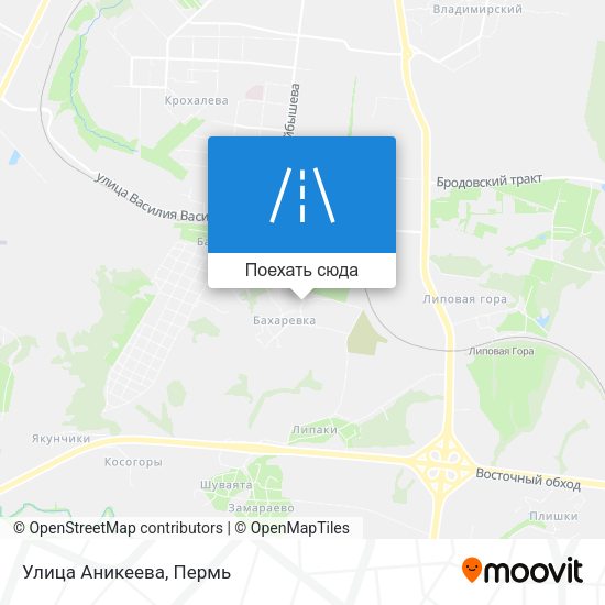 Карта Улица Аникеева