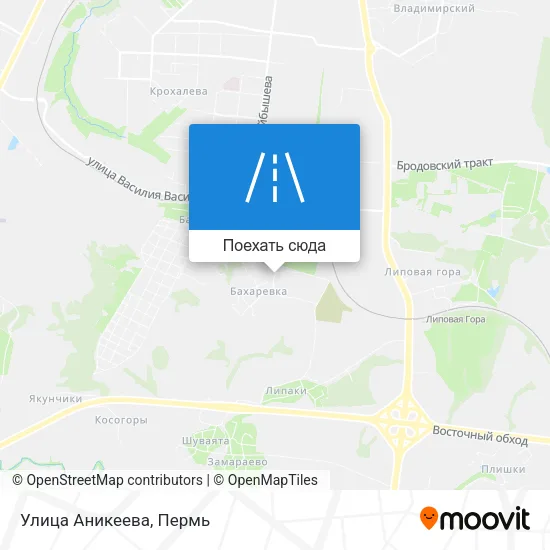 Карта Улица Аникеева