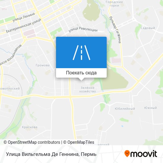 Карта Улица Вильгельма Де Геннина