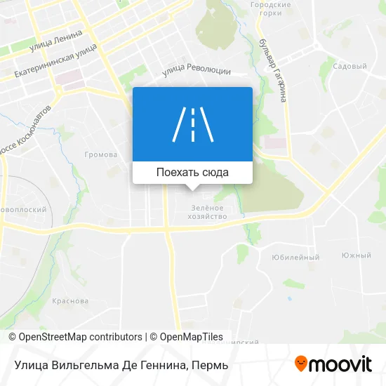 Карта Улица Вильгельма Де Геннина