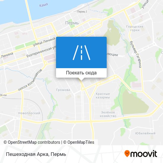 Карта Пешеходная Арка