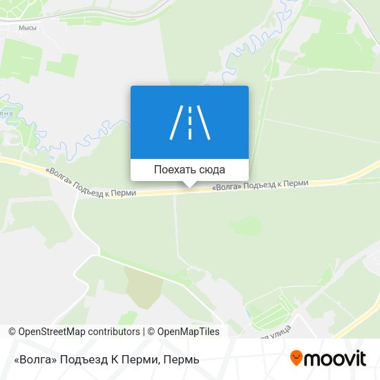 Карта «Волга» Подъезд К Перми