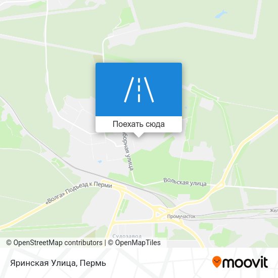 Карта Яринская Улица