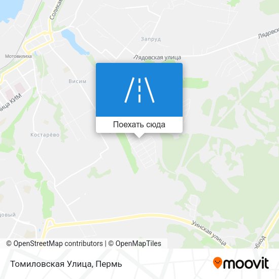 Карта Томиловская Улица