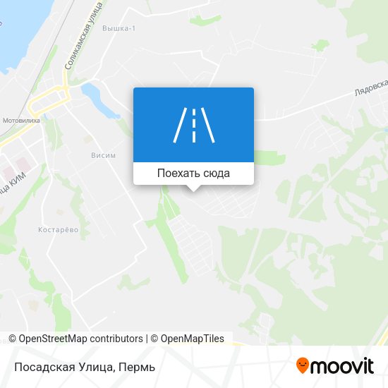 Карта Посадская Улица