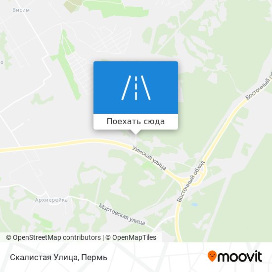 Карта Скалистая Улица