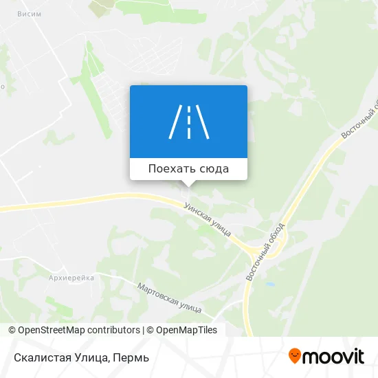 Карта Скалистая Улица
