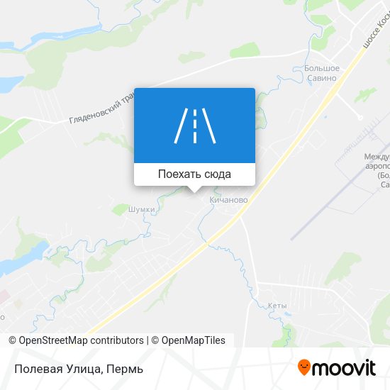 Карта Полевая Улица