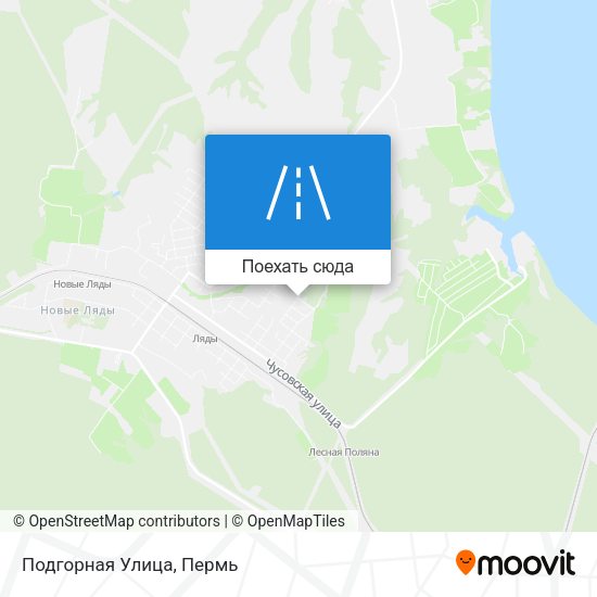 Карта Подгорная Улица